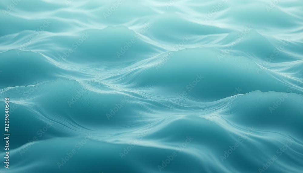 Turquoise ocean waves in soft flowing motion Turquoise ocean waves in soft flowing motion