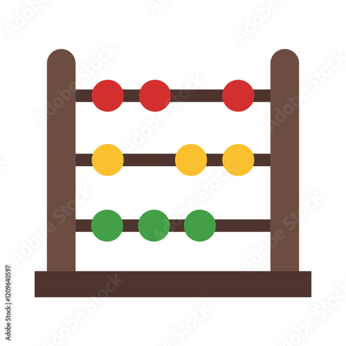 Abacus flat icon