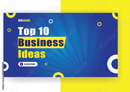Digital marketing agency business YouTube  video thumbnail banner template design