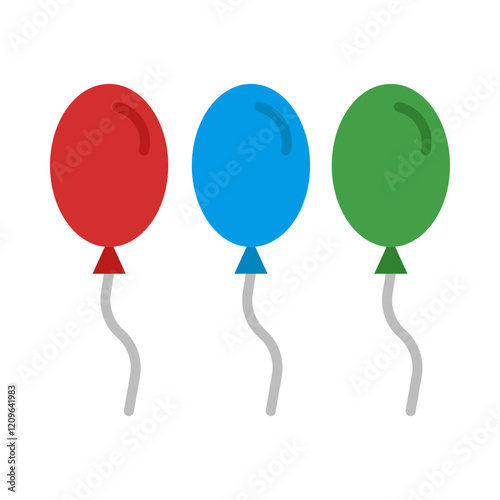 Balloon flat icon