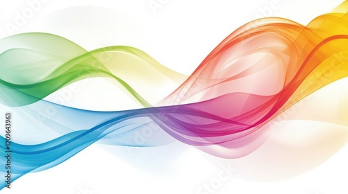 Abstract colorful wave background