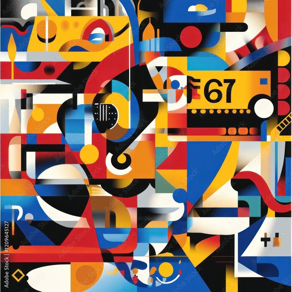 Obraz premium Abstract geometric shapes