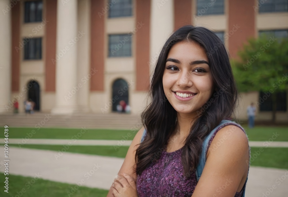 A woman with curly hair smiles joyfully, arms crossed relaxed A woman with curly hair smiles joyfully, arms crossed relaxed