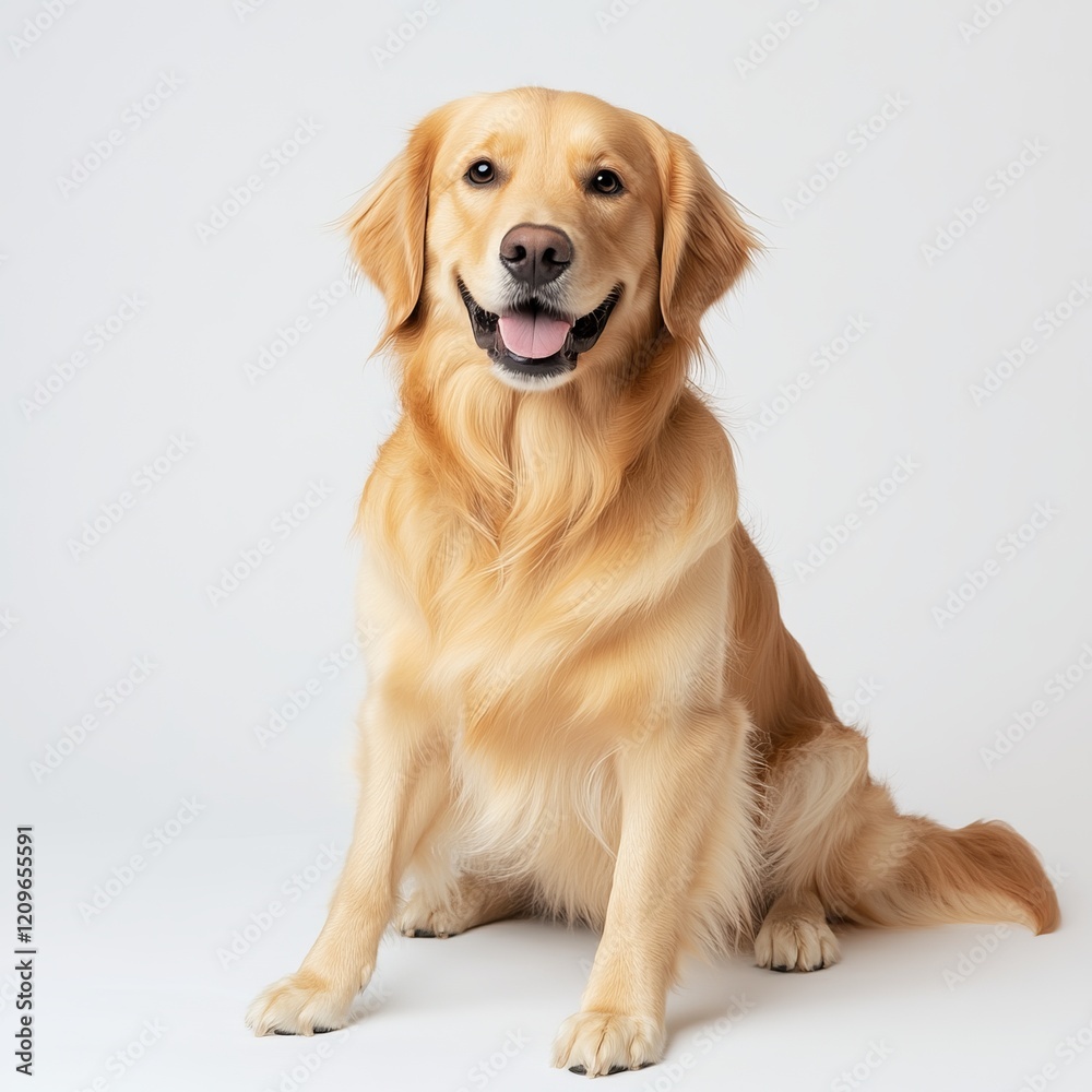 Golden Retriever Portrait - A Joyful Companion Golden Retriever Portrait - A Joyful Companion