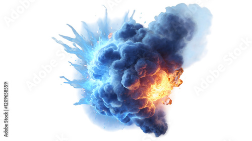 explosion of fire