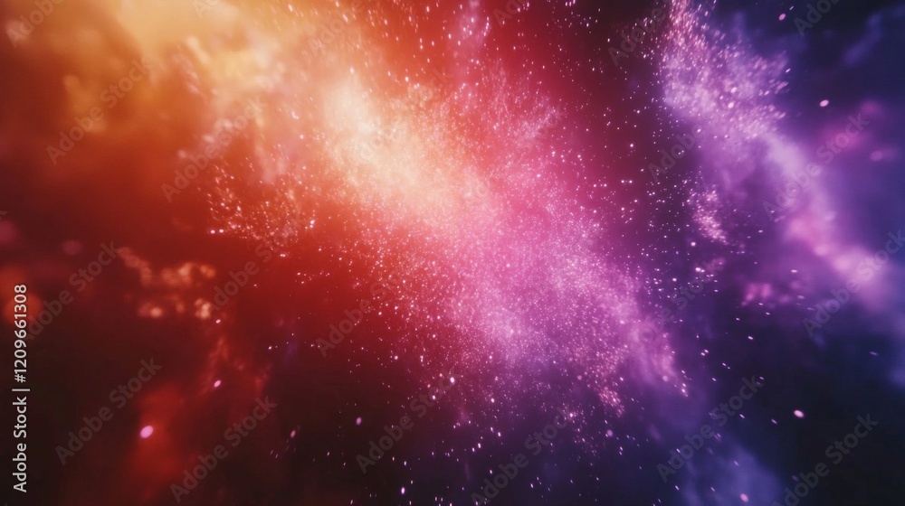 Naklejka premium Abstract Cosmic Dust And Nebulae Art