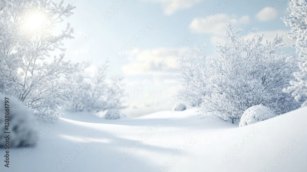 Peaceful Winter Wonderland Scene with Snow-Covered Landscape and Frosty Trees Ideal for Holiday Virtual Backgrounds Peaceful Winter Wonderland Scene with Snow-Covered Landscape and Frosty Trees Ideal for Holiday Virtual Backgrounds