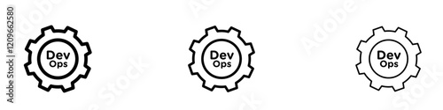 Dev Ops Icons in different strokes