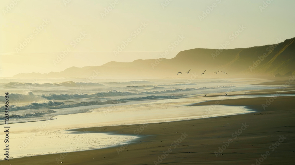 Obraz premium sunset on the beach