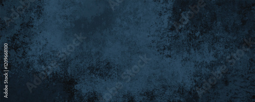 A Contemporary Abstract Canvas Featuring Subdued Blue Hues with Dynamic Depth and Artistic Grunge Textures
