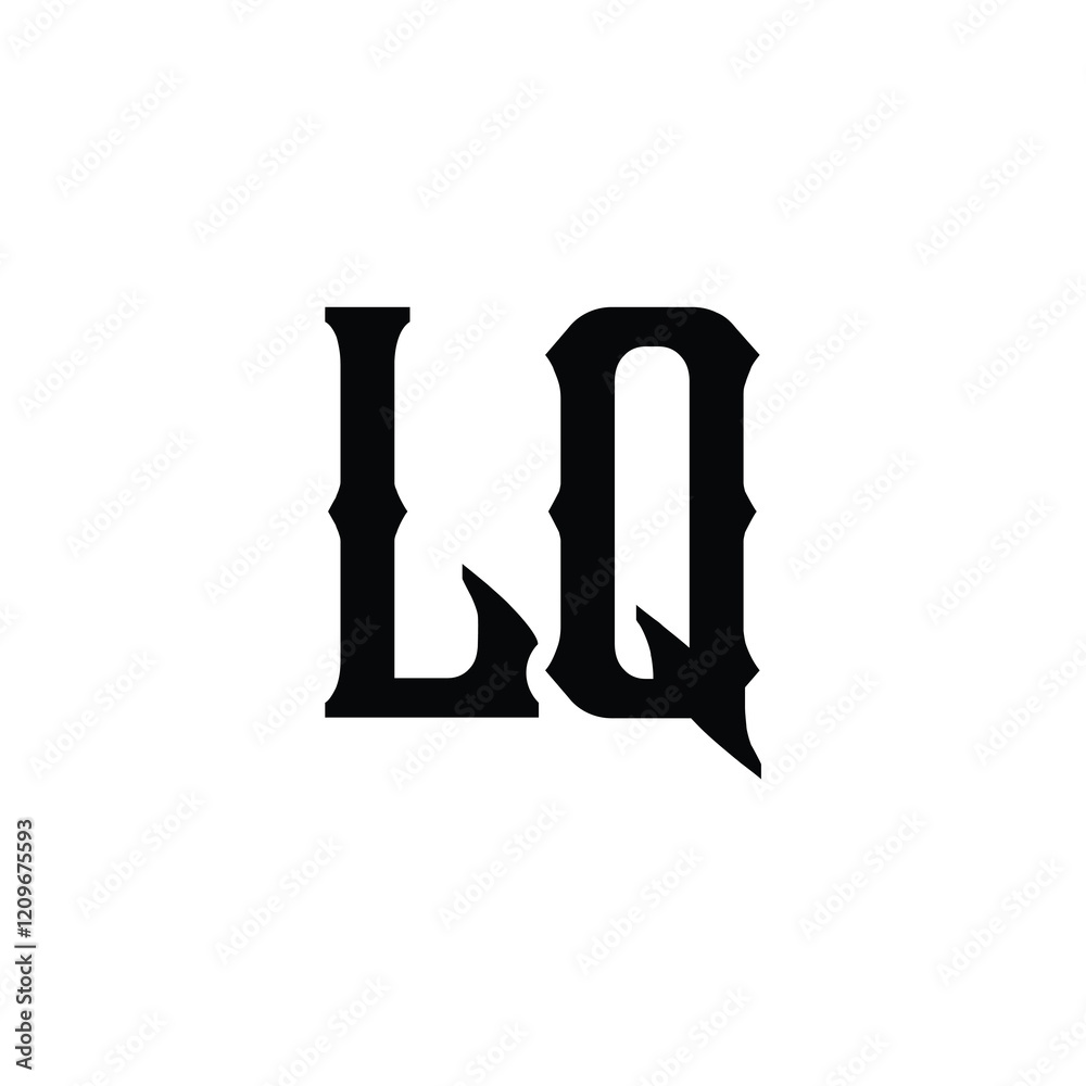 LQ monogram logo design letter text name symbol monochrome logotype alphabet character simple logo LQ monogram logo design letter text name symbol monochrome logotype alphabet character simple logo