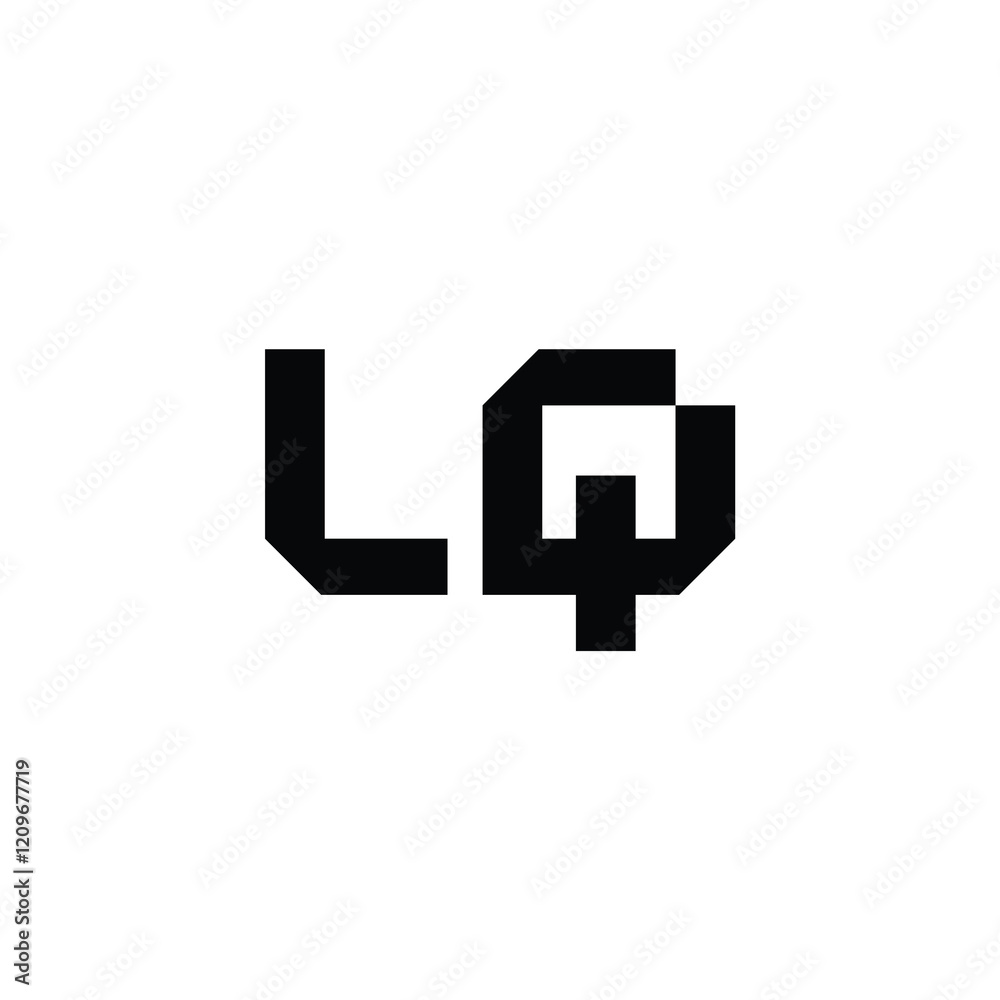 LQ monogram logo design letter text name symbol monochrome logotype alphabet character simple logo LQ monogram logo design letter text name symbol monochrome logotype alphabet character simple logo