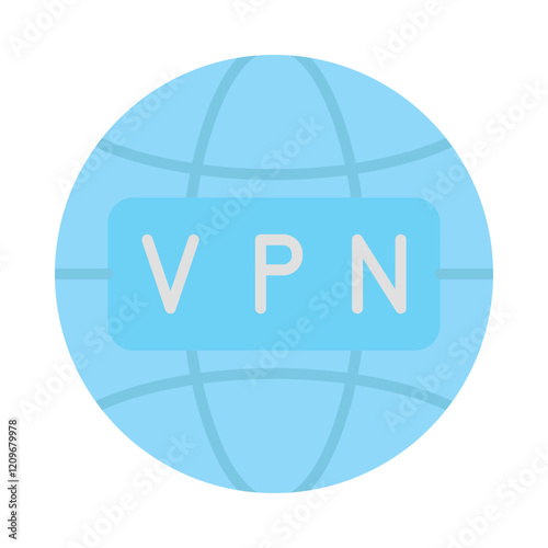 Vpn flat icon