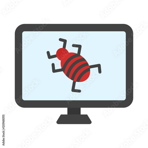 Infected flat icon