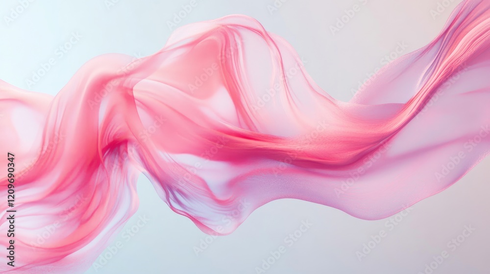 Flowing Pink Wave Abstract Background Creating a Soft Dreamy Atmosphere for Creative Designs and Modern Art Projects Flowing Pink Wave Abstract Background Creating a Soft Dreamy Atmosphere for Creative Designs and Modern Art Projects