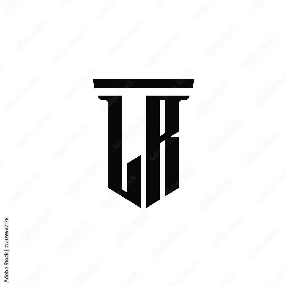 LR monogram logo design letter text name symbol monochrome logotype alphabet character simple logo LR monogram logo design letter text name symbol monochrome logotype alphabet character simple logo