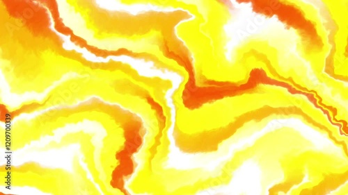 Watercolor animation in gold colors. Liquid animation background. Smoke animation