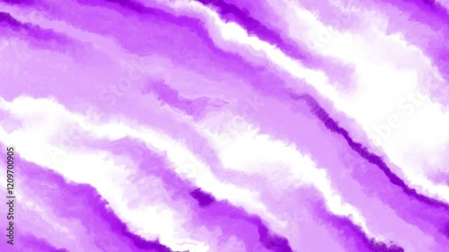 Watercolor animation in white and purple colors. Liquid animation background. Smoke animation