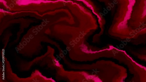 Watercolor animation in black and red maroon colors. Liquid animation background. Smoke animation