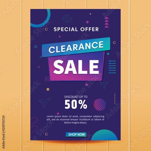 Clearance Sale Poster Template