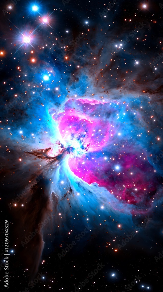custom made wallpaper toronto digitalVibrant Cosmic Nebula