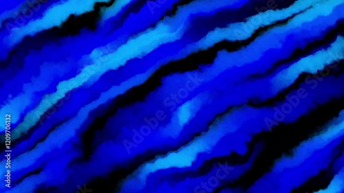 Watercolor animation in blue colors. Liquid animation background. Smoke animation