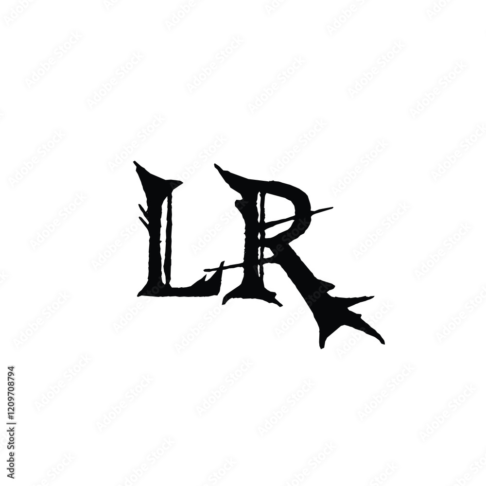 LR monogram logo design letter text name symbol monochrome logotype alphabet character simple logo LR monogram logo design letter text name symbol monochrome logotype alphabet character simple logo