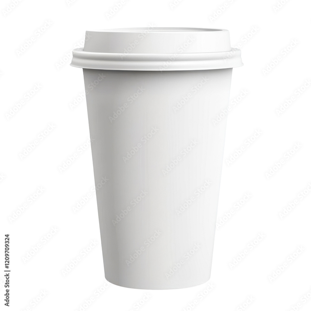Coffee Cup Mockup Lid and Design on transparent background. Coffee Cup Mockup Lid and Design on transparent background.