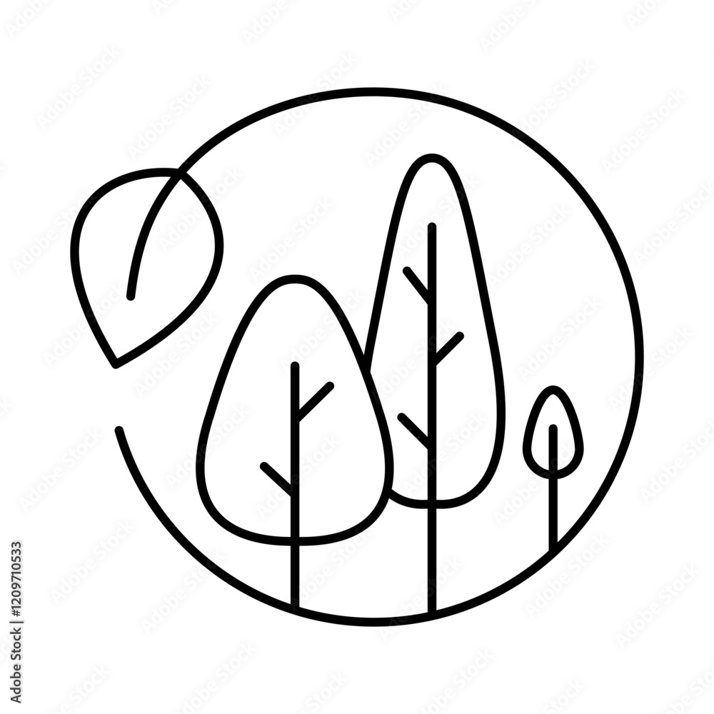 Ecology and Nature Green Icon. Concept of Green Technology, Climate Change, Environmental Sustainability Symbol in Minimal Style. Editable Stroke Vector Illustration Line Icon Ecology and Nature Green Icon. Concept of Green Technology, Climate Change, Environmental Sustainability Symbol in Minimal Style. Editable Stroke Vector Illustration Line Icon