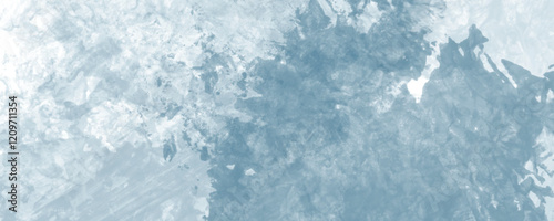 A Modern and Minimalistic Winter Canvas Featuring Faded Icy Blue Details
