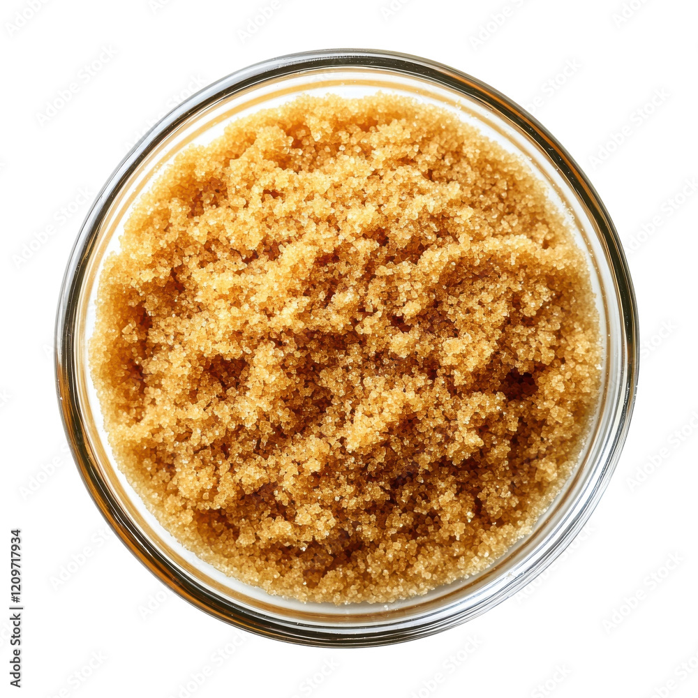 Sweet Brown Sugar Bowl on transparent background. Sweet Brown Sugar Bowl on transparent background.