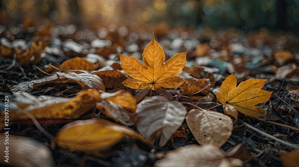 autumn leaves in the forest generative ai autumn leaves in the forest generative ai
