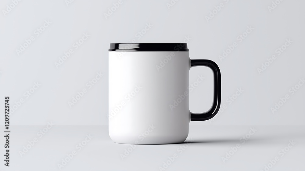 custom made wallpaper toronto digitalWhite Mug with Black Lid and Handle