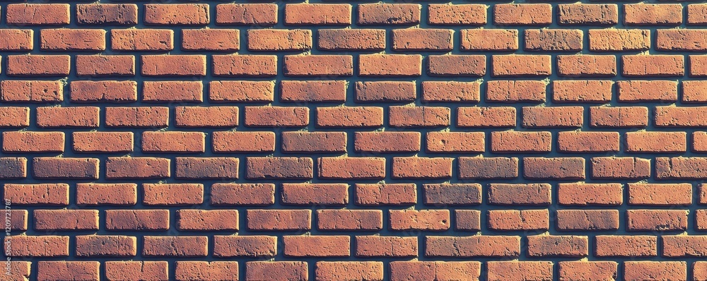 Obraz premium Rustic Red Brick Wall Texture Background Architectural Design Element