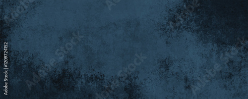 A Creative Abstract Canvas Featuring Rustic Grunge-Inspired Blue Patterns with Sophisticated Depth
