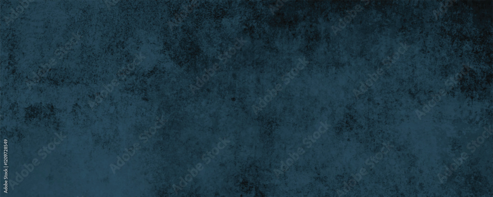 Fototapeta premium A Calm and Balanced Deep Blue Canvas Featuring Atmospheric Brushwork and a Dreamy, Textured Gradient 