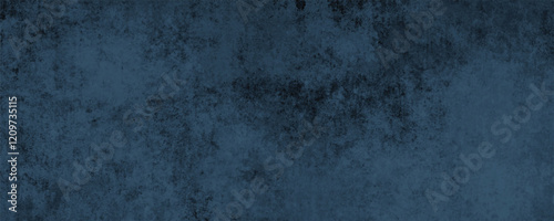 An Artistic Abstract Canvas Showcasing Moody Navy Blue Tones with Rustic and Atmospheric Textural Depth
