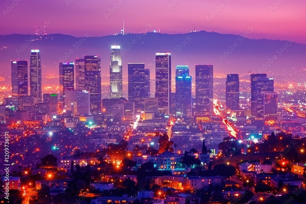 Obraz premium Los angeles beautiful place architecture cityscape landscape