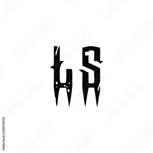 LS monogram logo design letter text name symbol monochrome logotype alphabet character simple logo