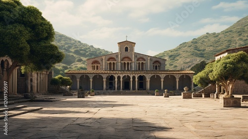 A photo of a Monastery Emphasizing Modern Spiritual