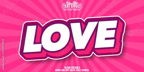 Love editable text effect, customizable passion and rose 3d font style