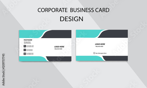 creative and modern business card template. corporate visiting card. personal card. new business card design. professional business card template. double sided business card design.