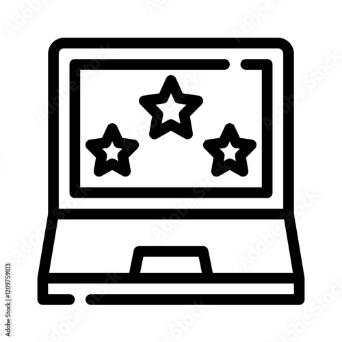 Icon Electronic Rate With Style Outline
