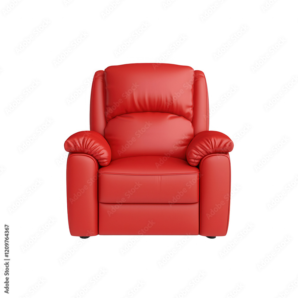A cozy red recliner chair perfect for relaxation and comfort in any living space. A cozy red recliner chair perfect for relaxation and comfort in any living space.