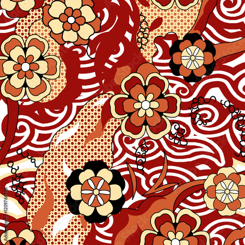 Abstract Flower background suitable for home decore and wallpaper purpose