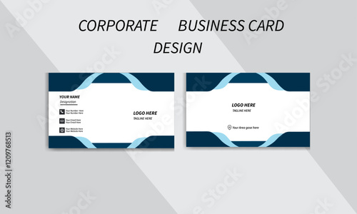 new creative and modern business card template. corporate simple and minimalist business card template. Unique style business card. double sided business card.	