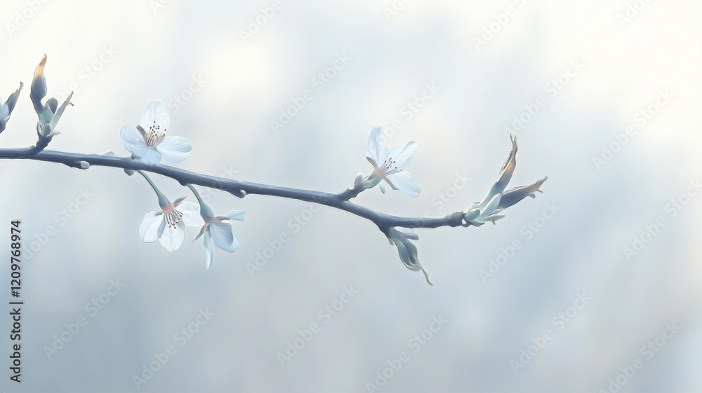 散り始めた桜の枝先が語る春の儚い瞬間 散り始めた桜の枝先が語る春の儚い瞬間