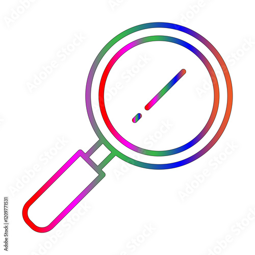 Problem solving line gradient icon