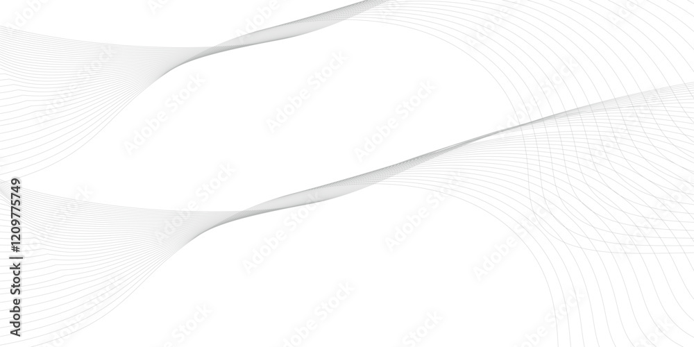 Abstract grey, white smooth element swoosh speed wave modern stream transparent background. Abstract wave line for banner, template, wallpaper background with wave design. Vector illustration Abstract grey, white smooth element swoosh speed wave modern stream transparent background. Abstract wave line for banner, template, wallpaper background with wave design. Vector illustration