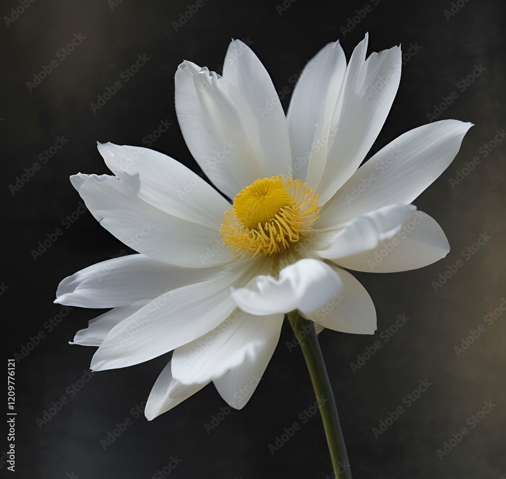 white dahlia flower on black background white dahlia flower on black background